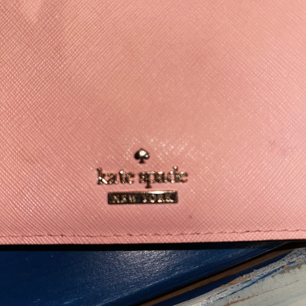 Kate Spade S338 Pink Leather Wristlet Bifold Wallet - Picture 5 of 5